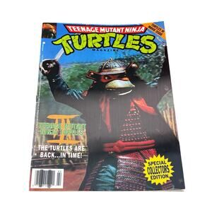 Teenage Mutant Ninja Turtles3  Lenticular 3-D Magazine 1992 Mirage W/poster